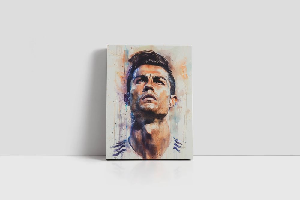 Obraz na płótnie Cristiano Ronaldo CR7 45x60 cm - nowoczesny styl