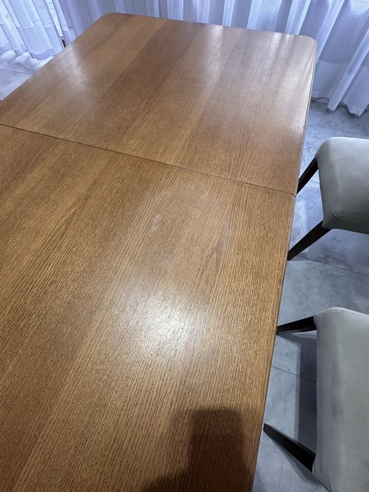 Stol drewniany z litego drewna 90x160 z mozliwoscia rozlozenia