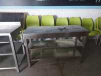 Bancada de inox.