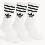 Adidas wysokie biale Skarpety 42-46(3 pary)