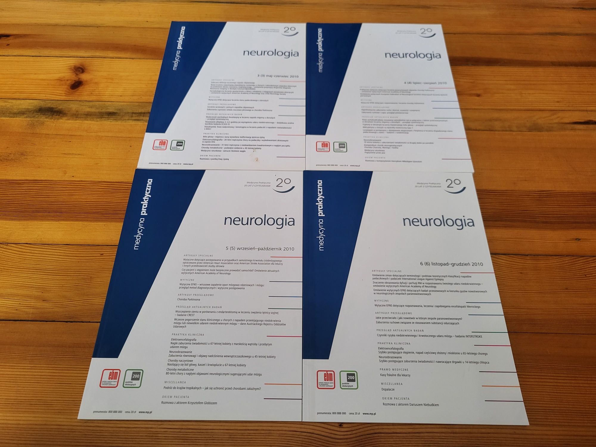 Medycyna praktyczna neurologia 2010 numery 3,4,5,6