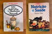 Pack 2 livros - Medicina Natural, Nutrição, Saúde (portes grátis)