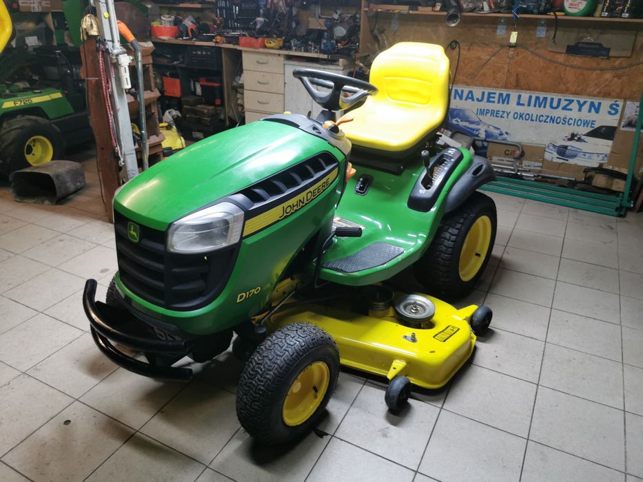 JOHN DEERE D170 26HP Briggs 3noze 54" 150cm MegaMOC Traktorek Kosiarka