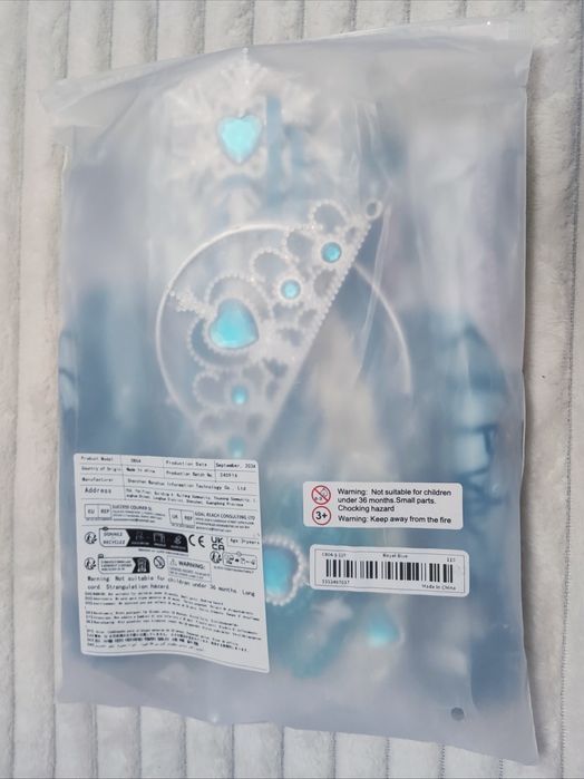 Nowy 104 110 Strój Sukienka Suknia ELSA Akcesoria Frozen Kraina Lodu