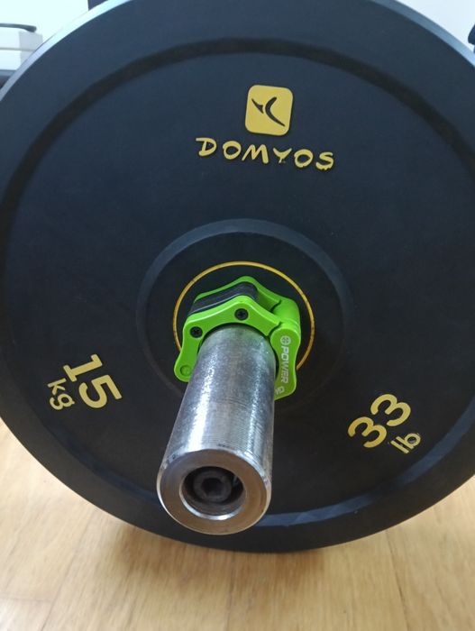 Discos Olímpicos + Barra Olímpica + Suporte