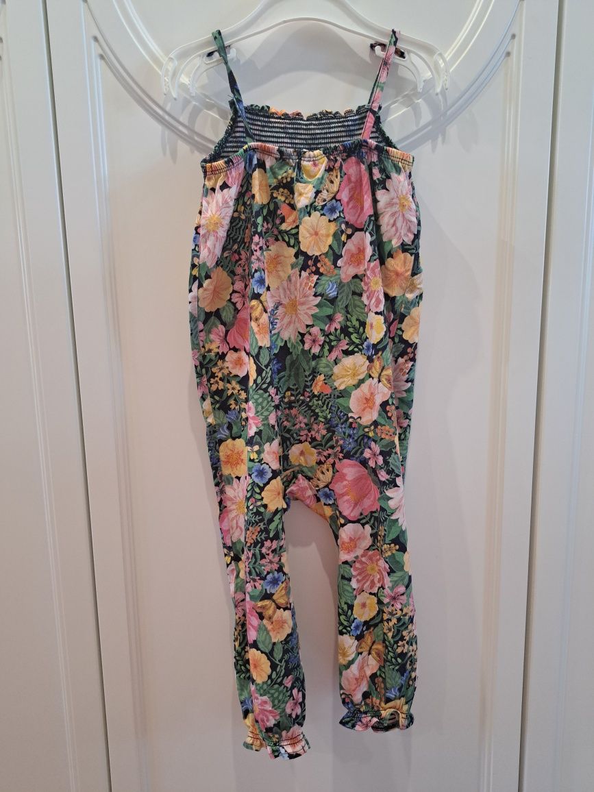 Kombinezon kwiaty h&m 92 retro
