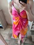 Sinsay sukienka letnia plażowa tie dye cieniowana XS S 34 36