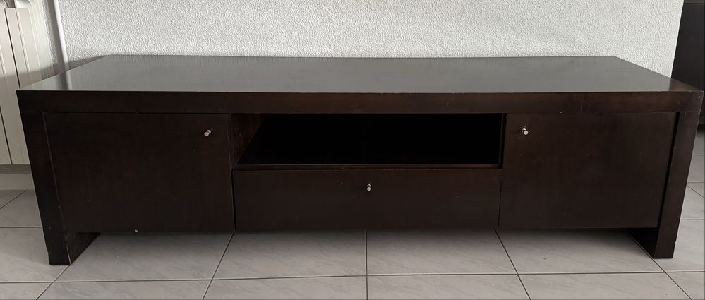 Movel TV de madeira maciça
