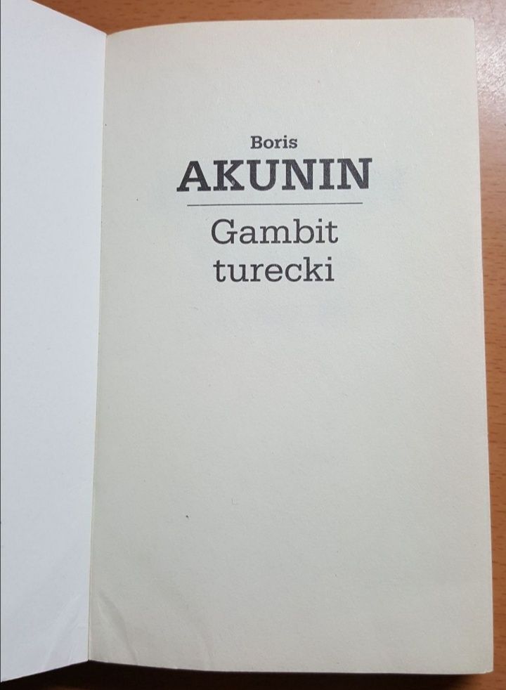 Książka, KRYMINAŁ retro, "Gambit turecki", Boris Akunin