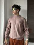 Nowy Elagancki Sweter z Wysokim Gardłem Lyle & Scott z Metkami Navy PK