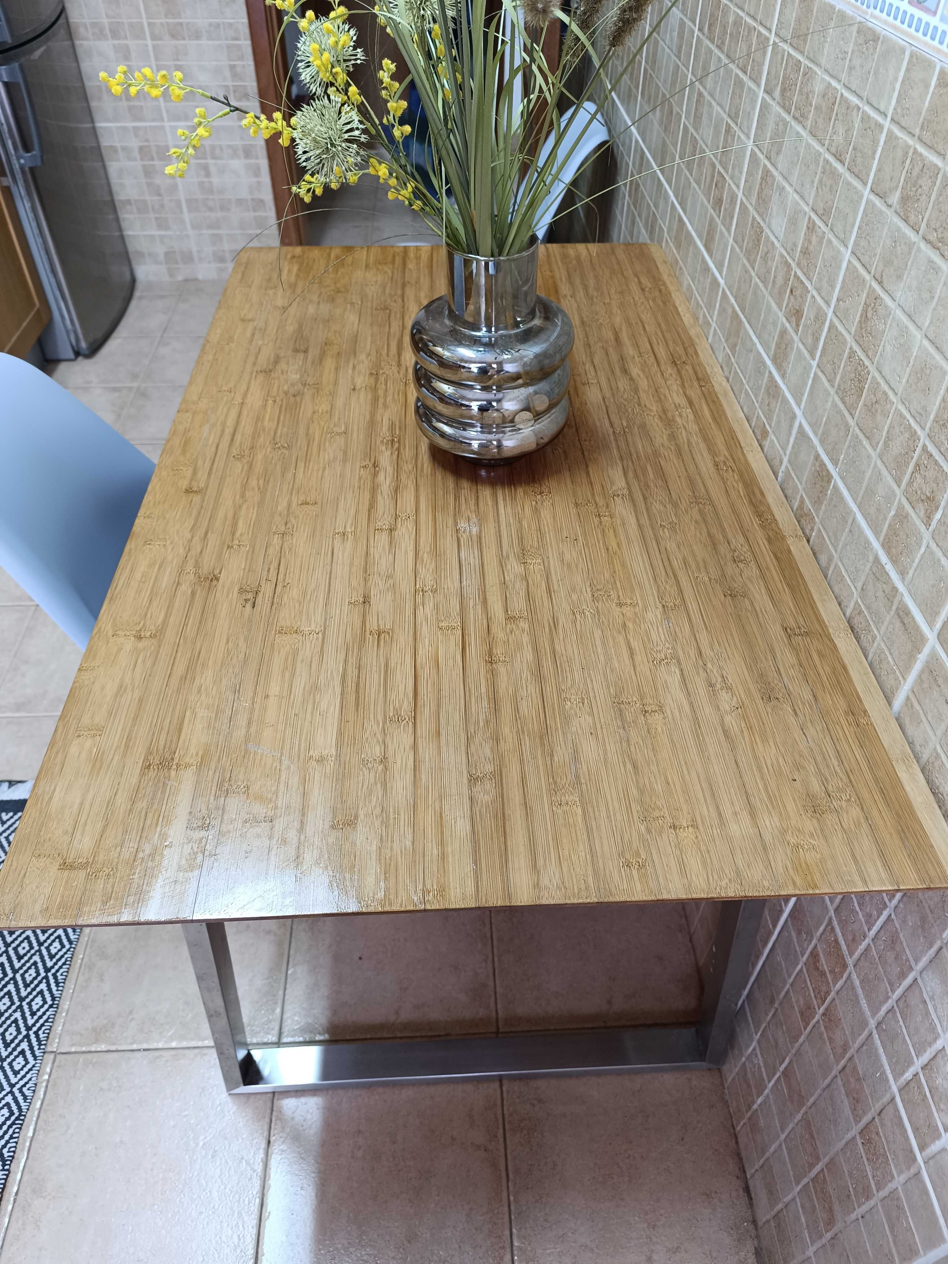 Mesa moderna bambu 120cm x 70cm