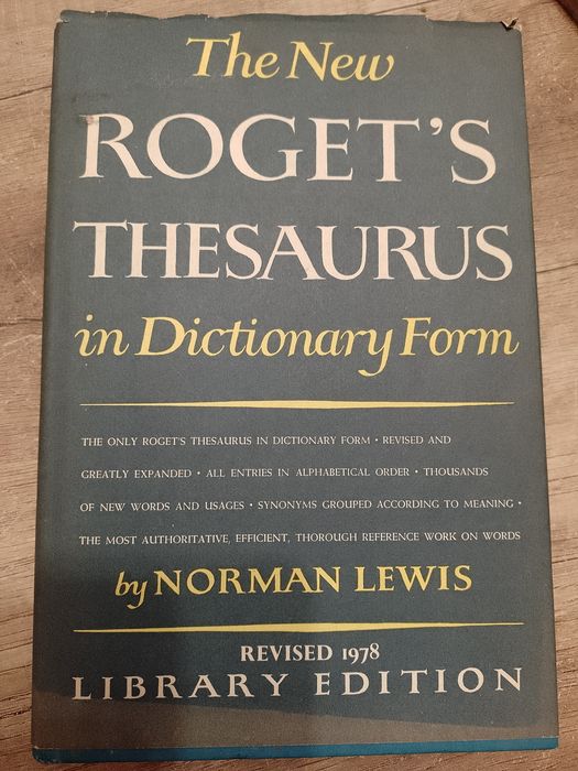 The New Roget's Thesaurus in Dictionary Form by Norman Lewis