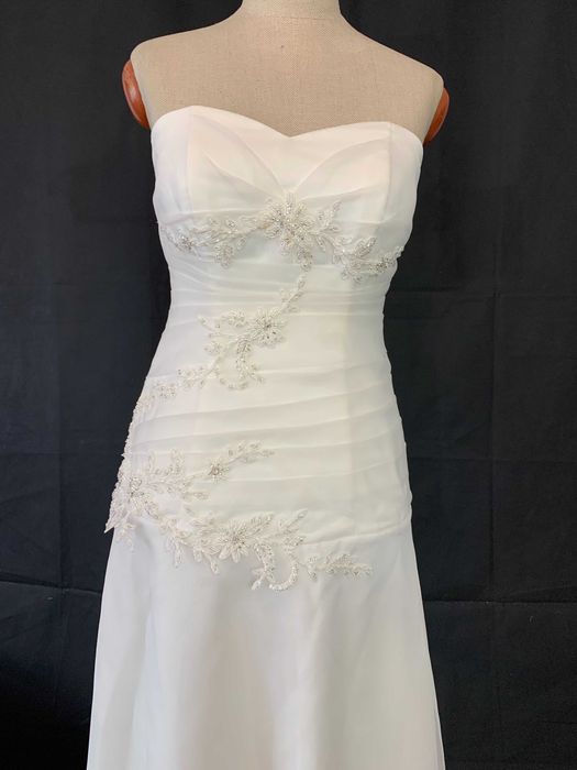 Nowa Suknia Ślubna Biała Gorset M L 38 40 Linia A Cottagecore vintage