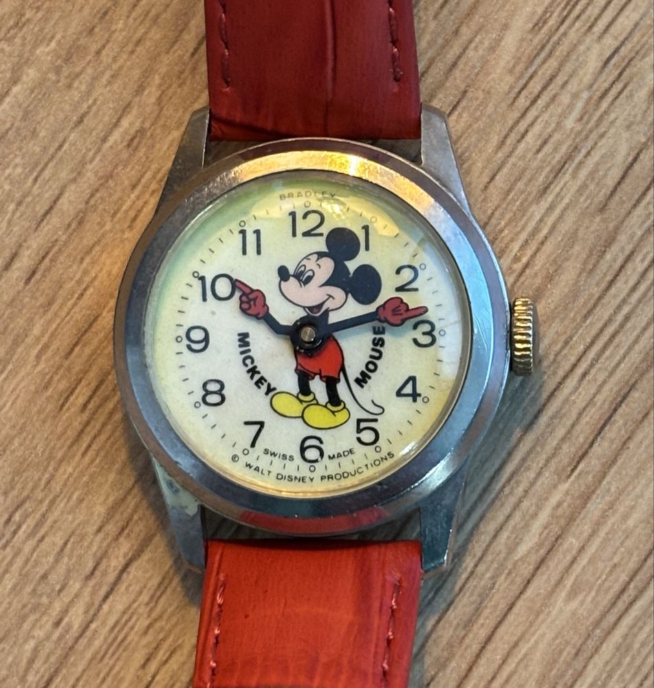 Zegarek MICKEY Mouse BRADLEY W.DISNEY bardzo stary Śliczny