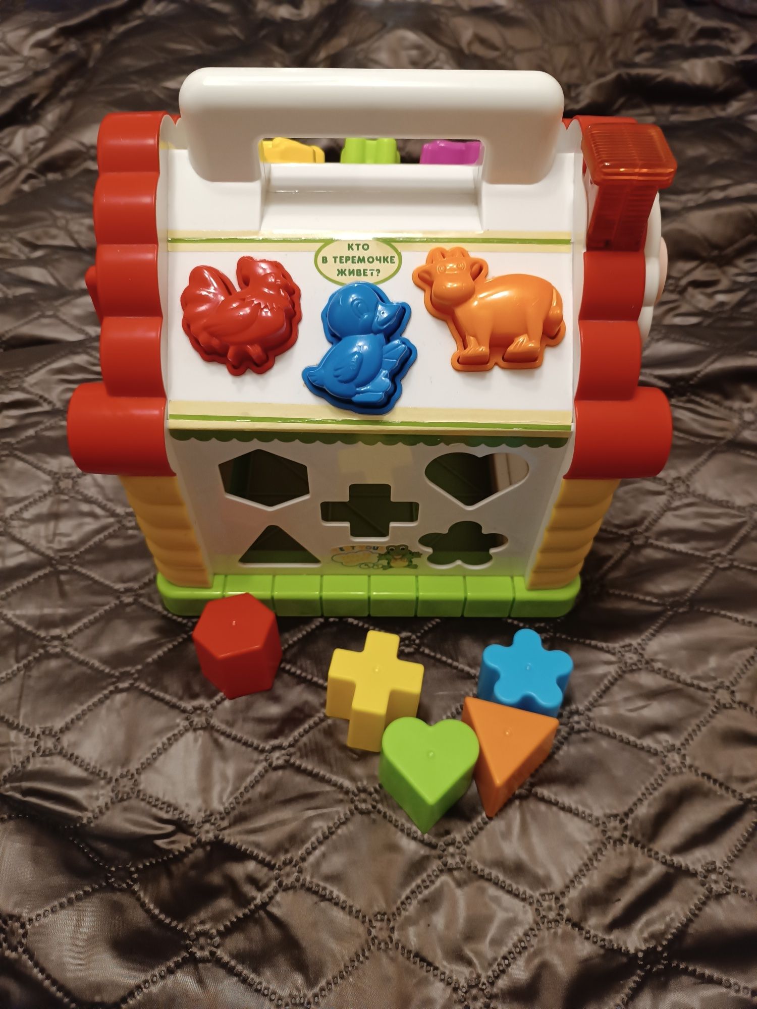 Розвиваюча інтерактивна іграшка для малюків сортер Limo Toy Теремок
