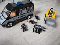 Policja auto samochód Playmobile + 4 ludziki