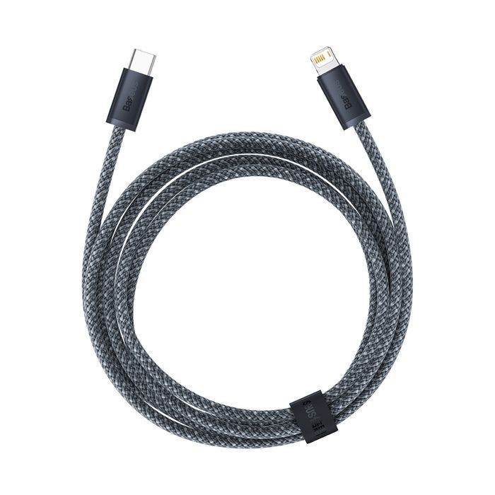 Baseus kabel do iPhone USB C - Lightning 2m Power Delivery 20W szary