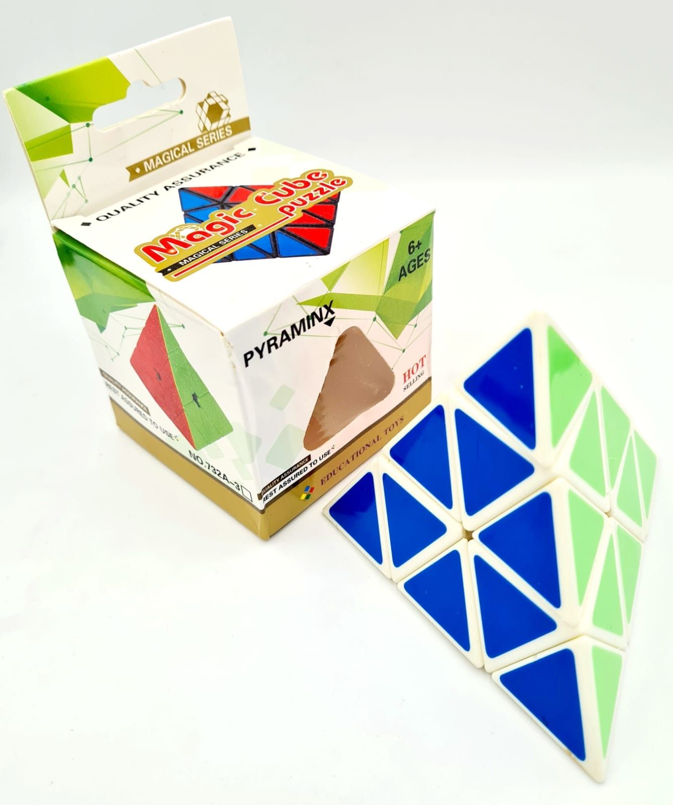 Kostka logiczna układanka trójkąt w stylu Rubika nowa