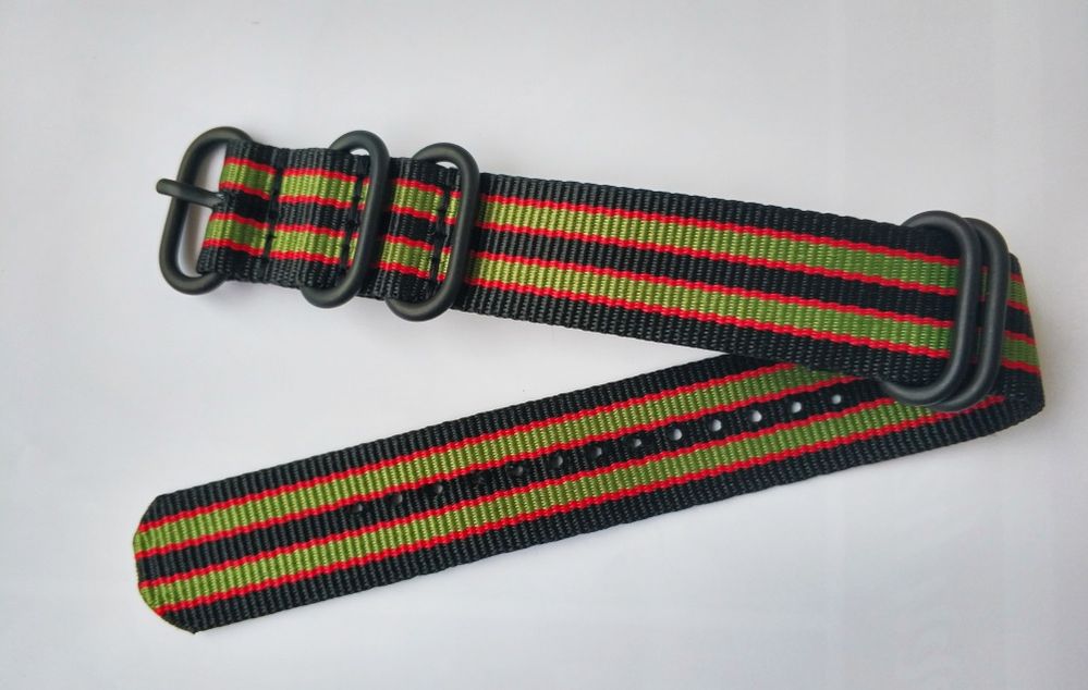 Pasek do zegarka Nato Zulu Strong PVD 22 mm