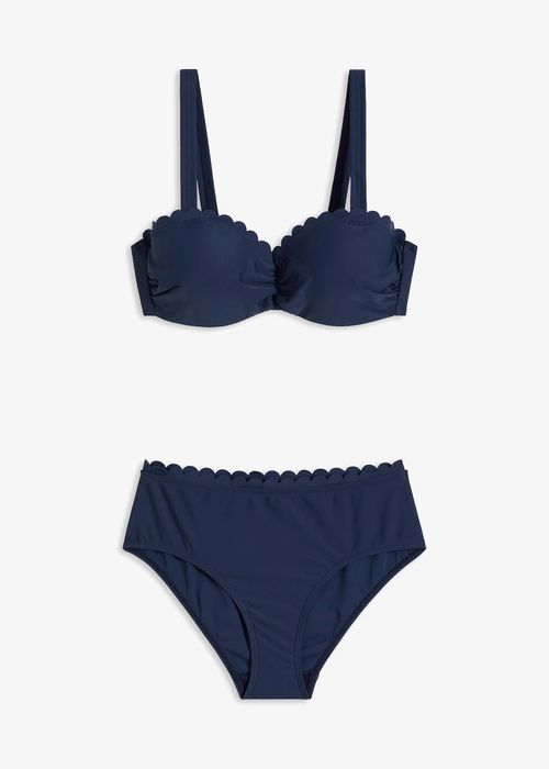 B.P.C bikini granatowe modne wykończenie ^44 (85E)