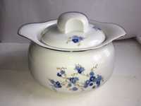 •Porcelanowa waza na zupe w kwiatki porcelana Karolina PRL