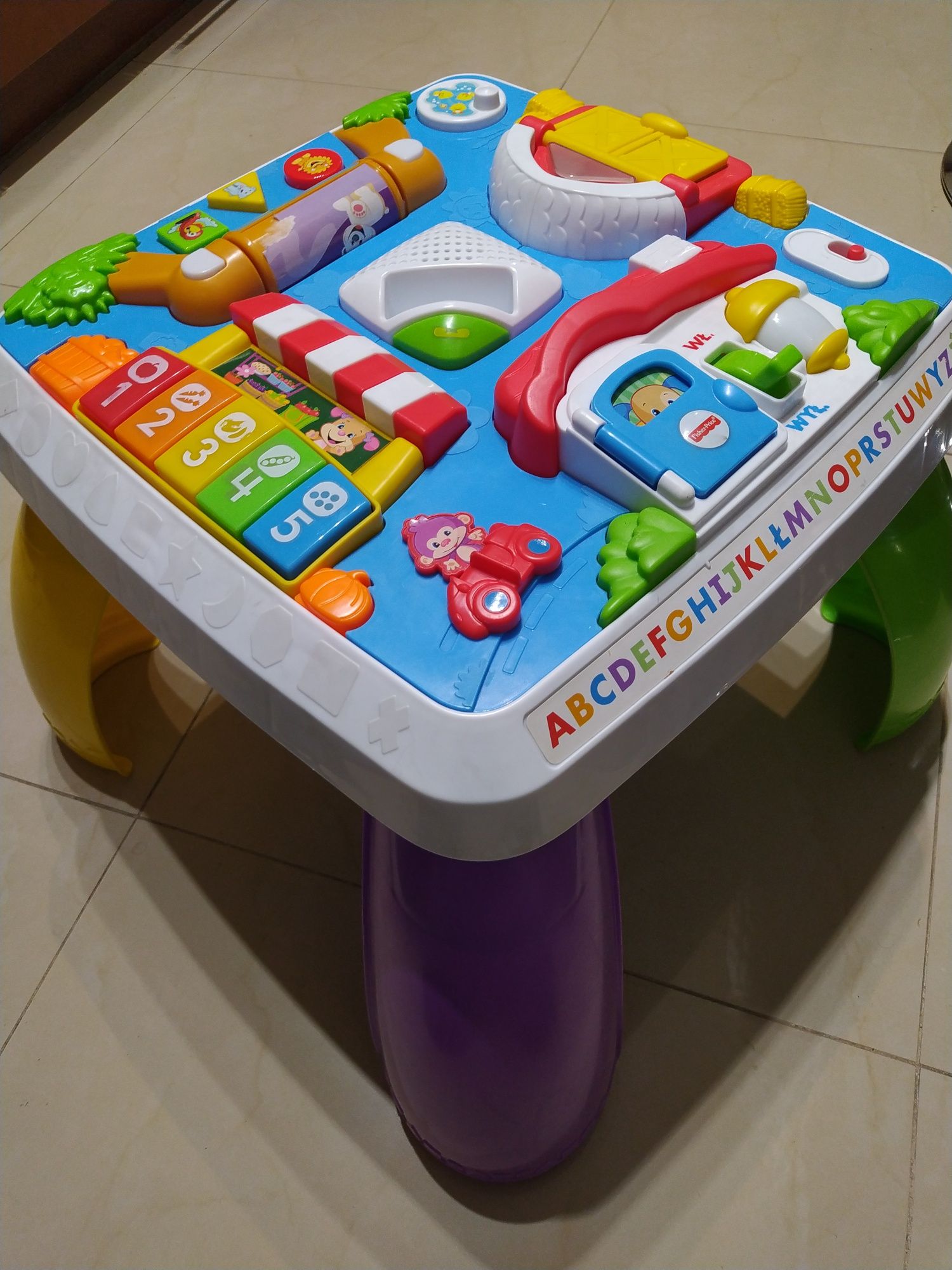Fisher Price stolik edukacyjny zabawka interaktywna dla dzieci