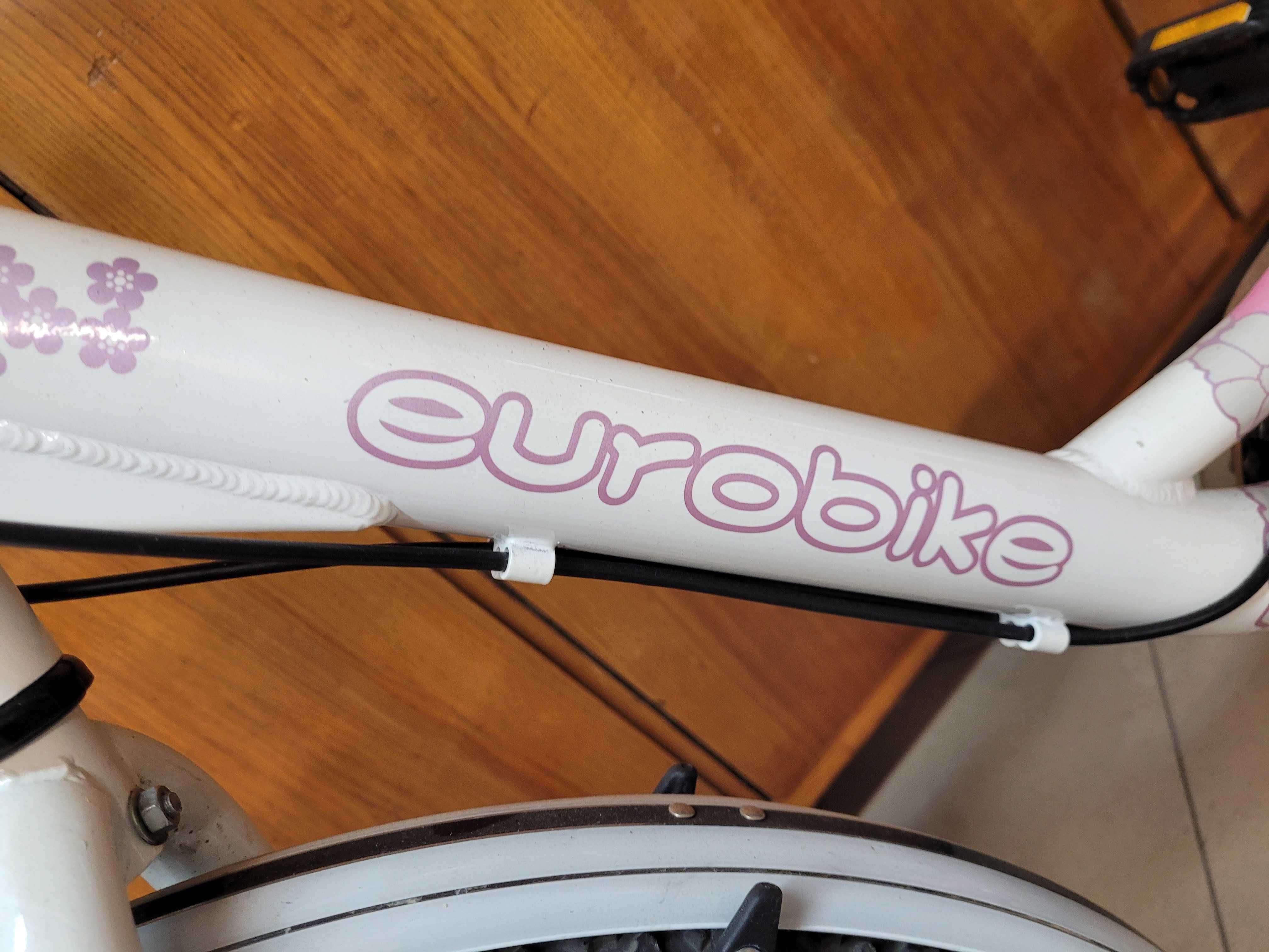 Rower dziewczęcy Eurobike 24'' rama aluminiowa,  Jak nowy