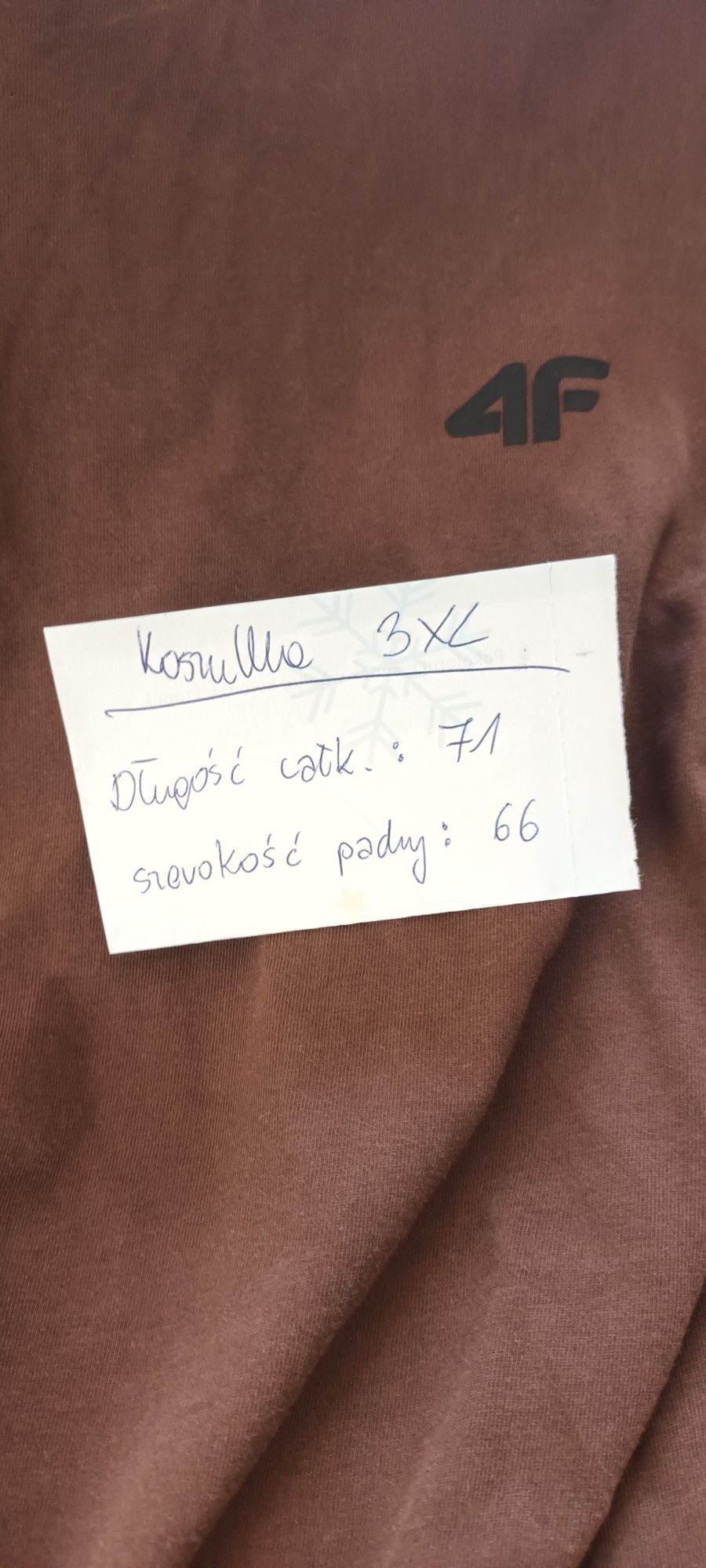 Koszulka męska brązowa 4F r 3XL