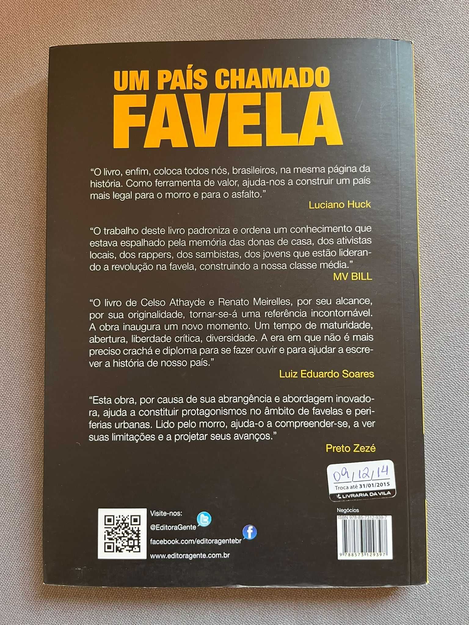 Livro Um país chamado Favela, Renato Meirelles e Celso Athayde