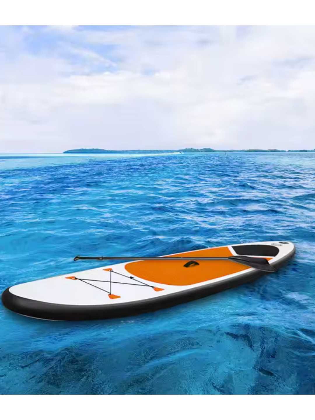 DUŻA Deska Sup 350 x 81cm Do Pływania Dmuchana Stand UP Paddle Wiosło