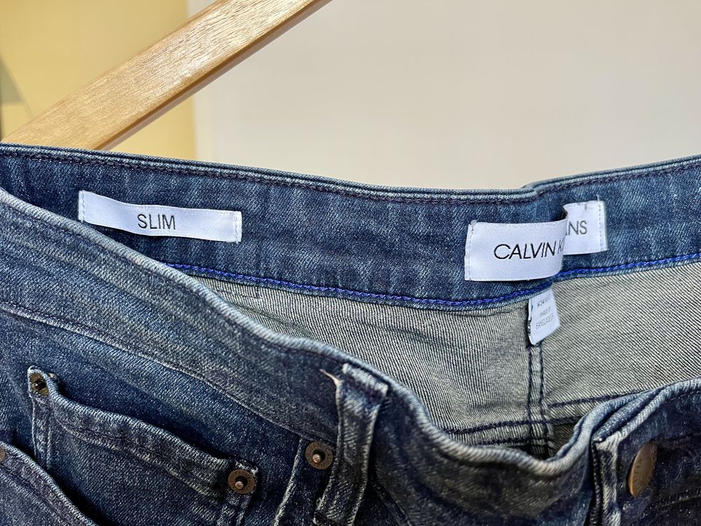 Чоловічі сині джинси 36/32 Calvin Klein