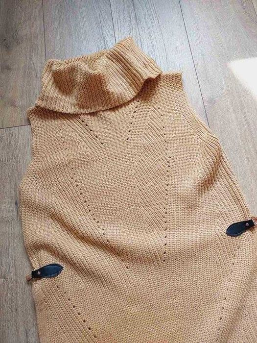 В'язаний жилет теплий в'язана жилетка тепла вязаная теплая вязаный