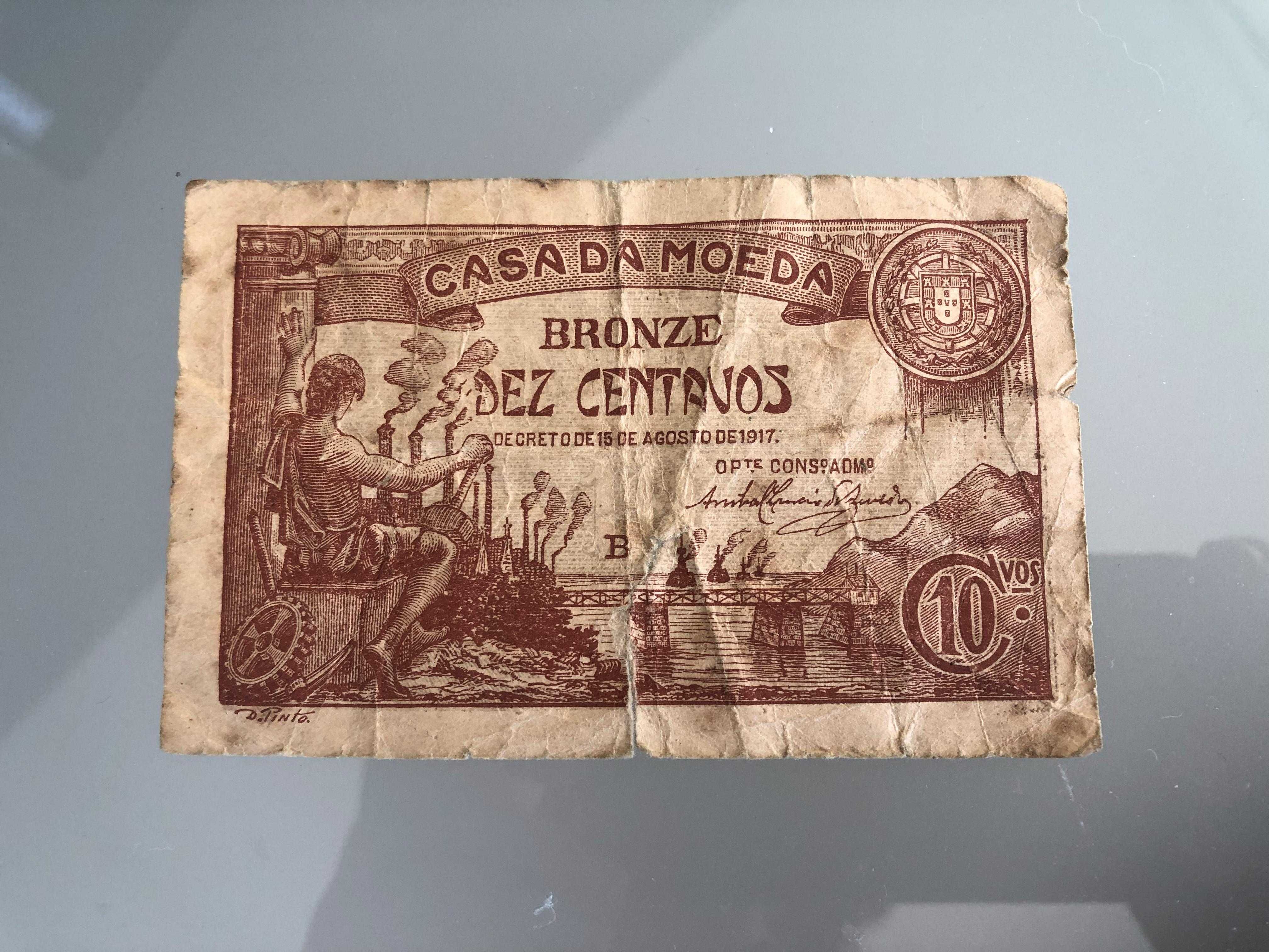 Nota de Dez Centavos 1917