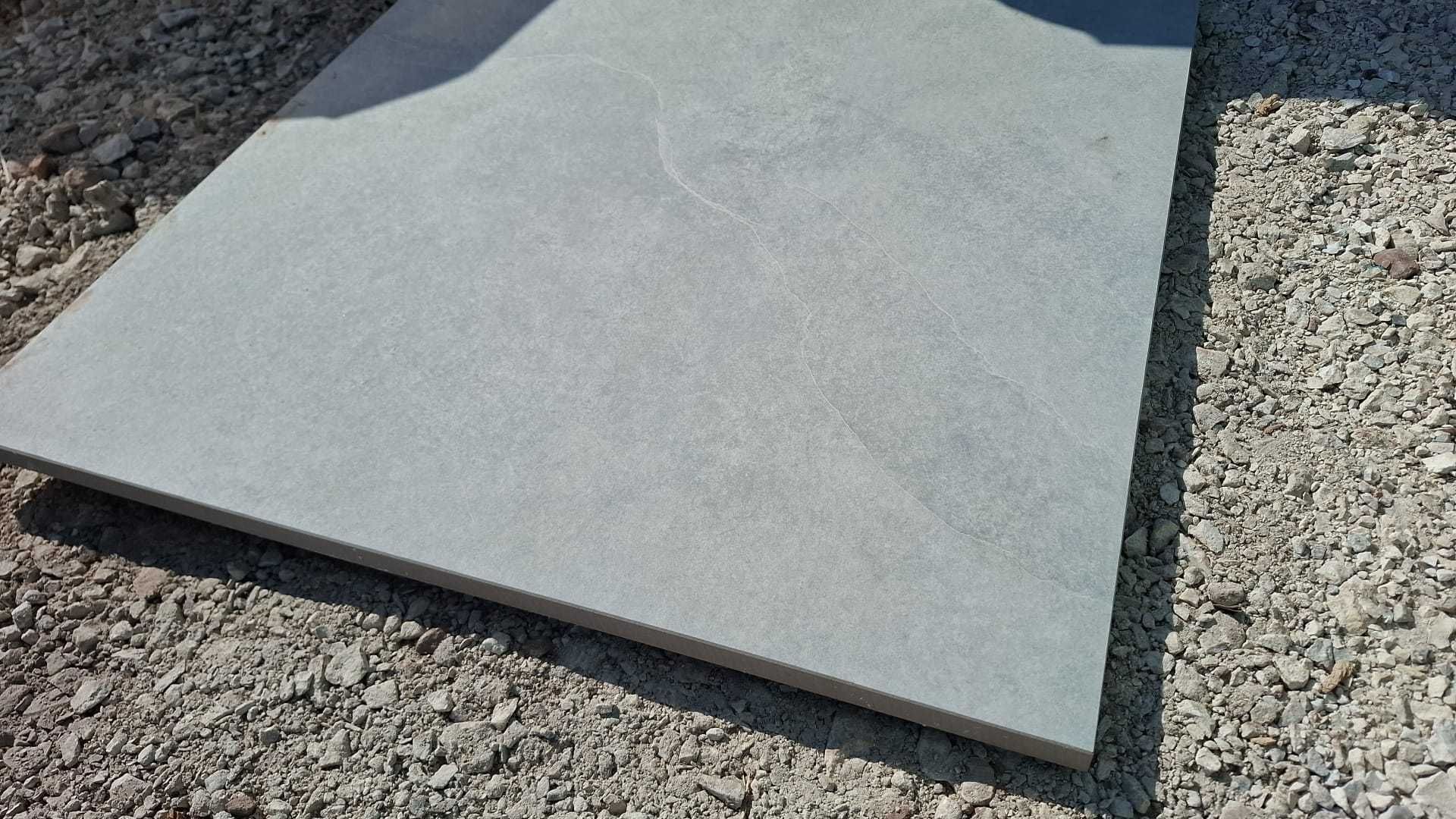 Płytki Tarasowe 60x60x2 cm PIZZARA GREY Gres Tarasowy w szarym kolorze