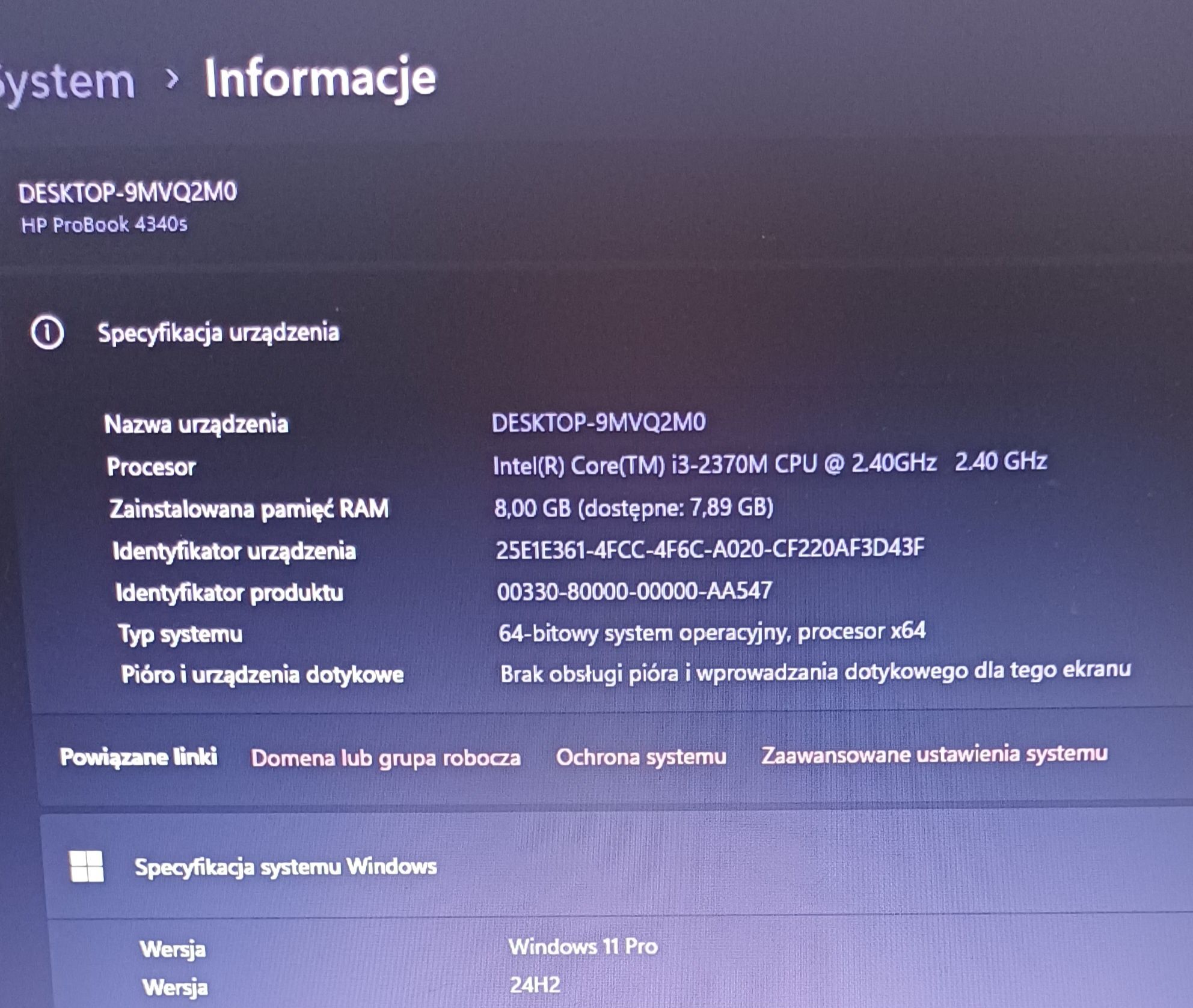 HP ProBook / Intel Core i3 / Office / RAM 8 GB Windows 11