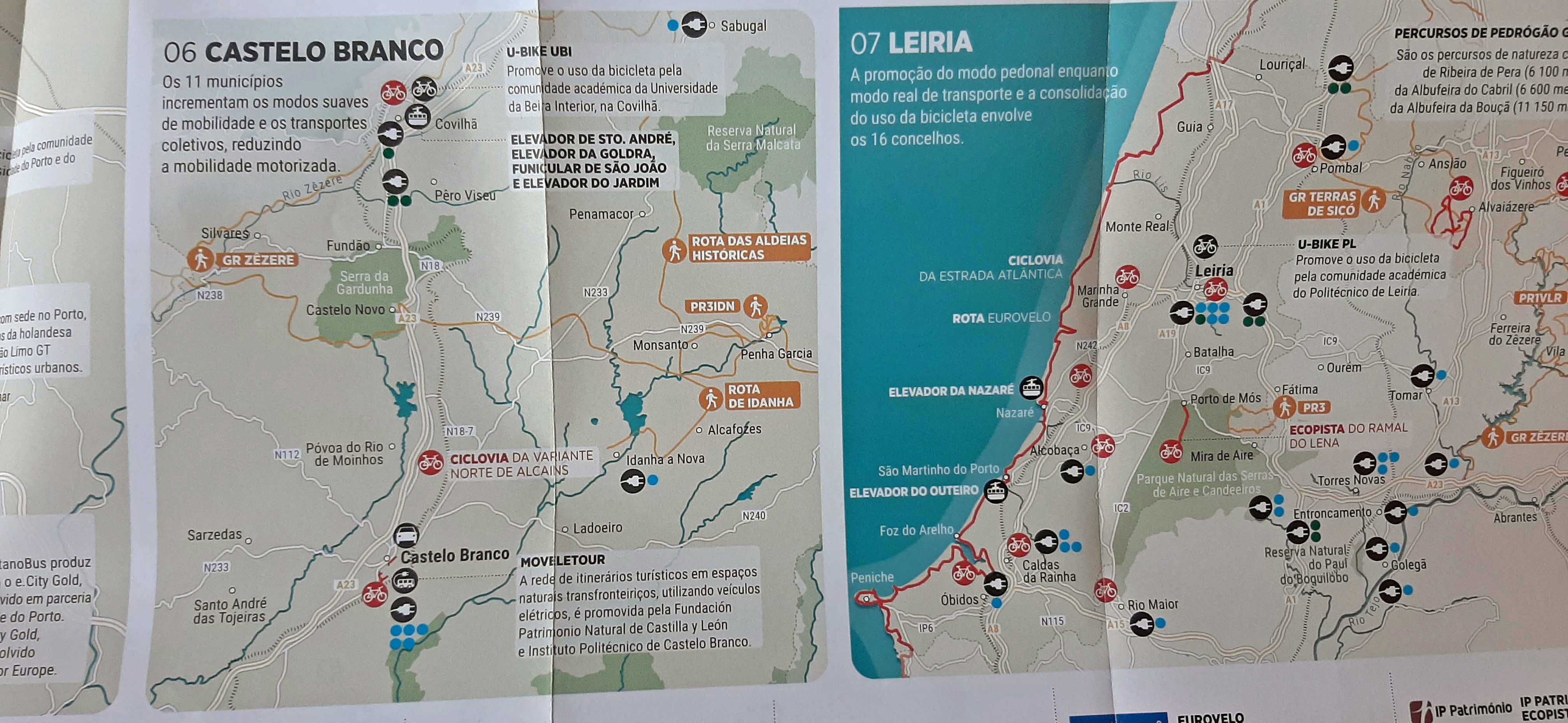 Dois Mapas e um Guia para uma Vida Sustentável.Mobilidasde Eléctrica