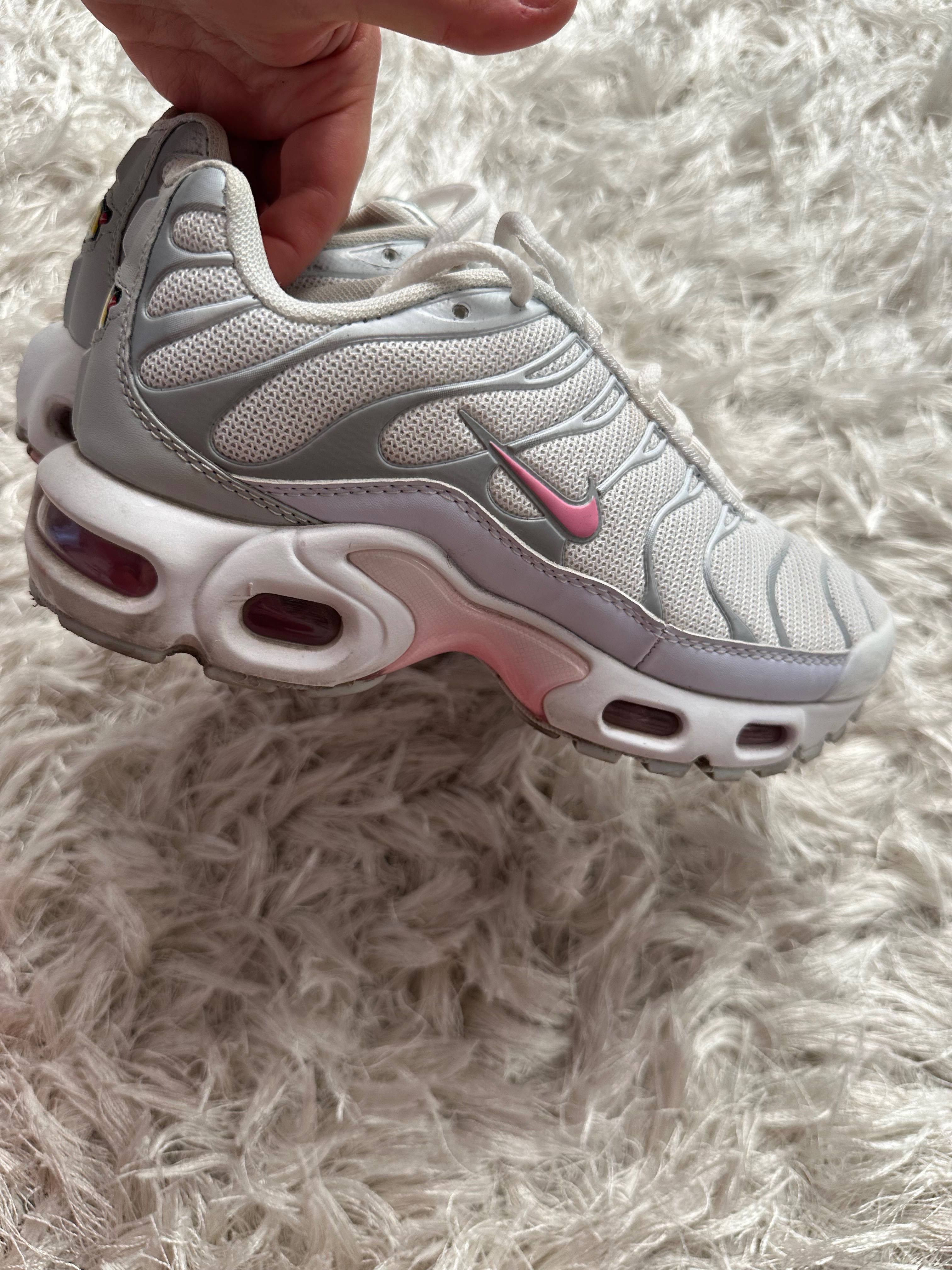 Buty sneakersy Nike tn air max plus różowe białe szare srebrne vintage
