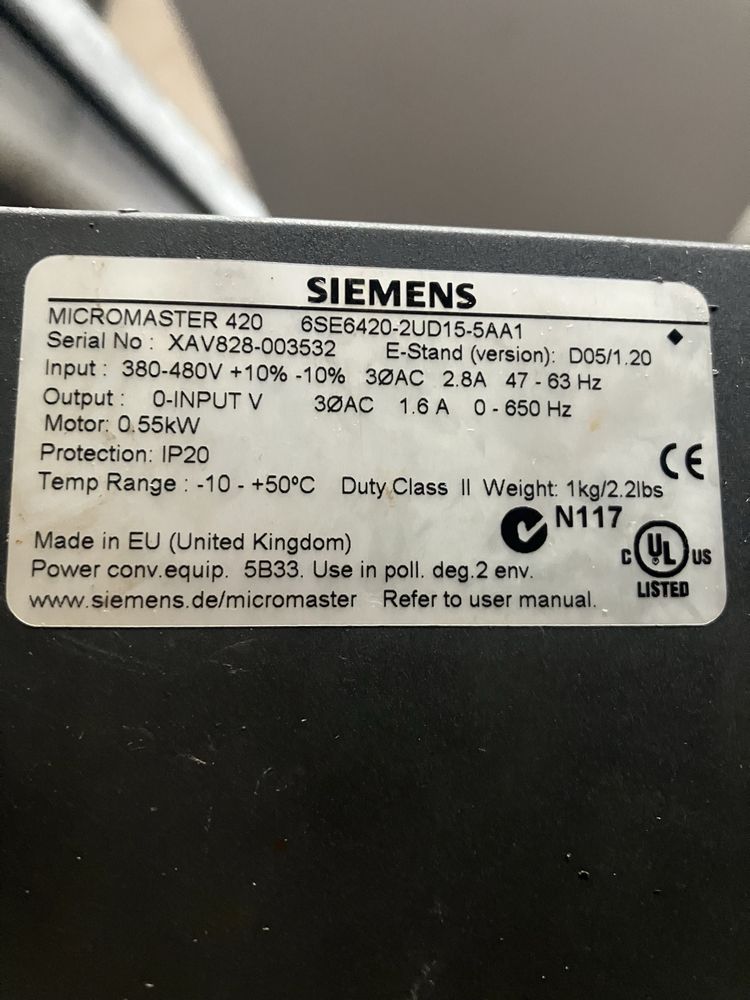 Falownik siemens 0,55 kw