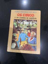 Livro - Os Cinco e os ladrões de castelos – Enid Blyton