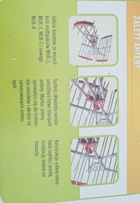 Antena kierunkowa TV naziemnej DVB-T VHF/UHF 32 elementów DPM