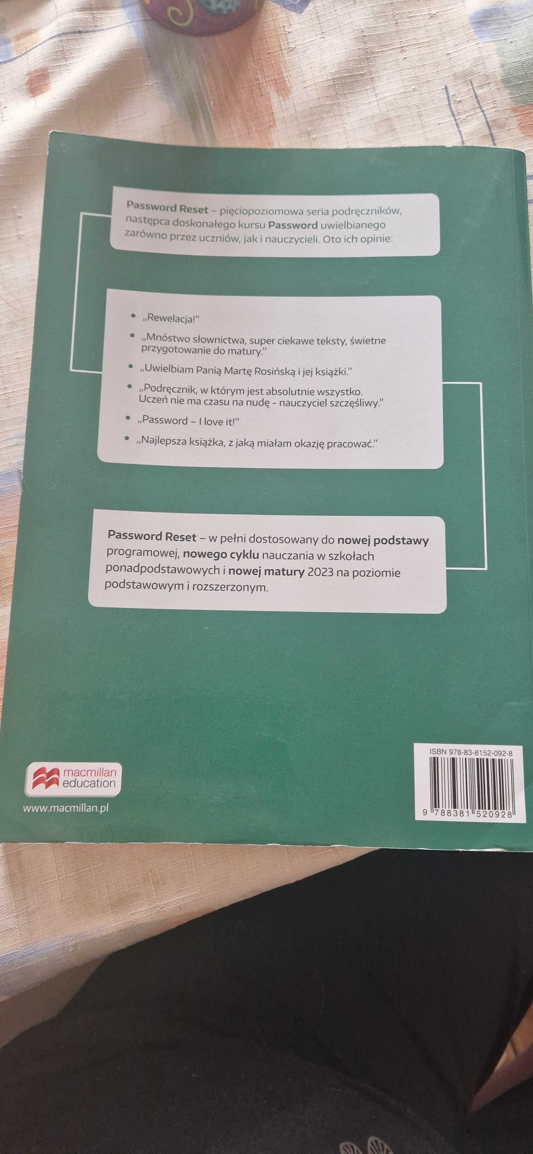 Password Reset B1+ podręcznik