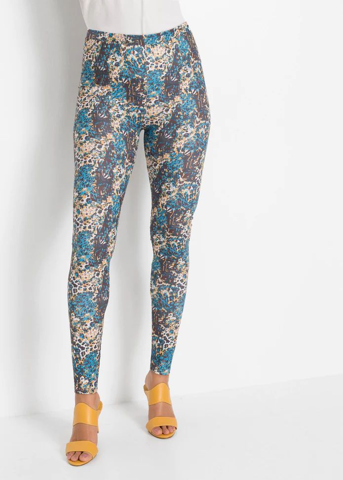 bonprix klasyczne legginsy w panterkę 36-38