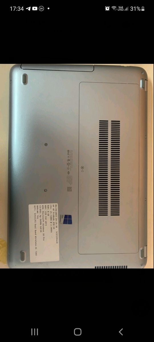 Ноутбук HP ProBook 450G4