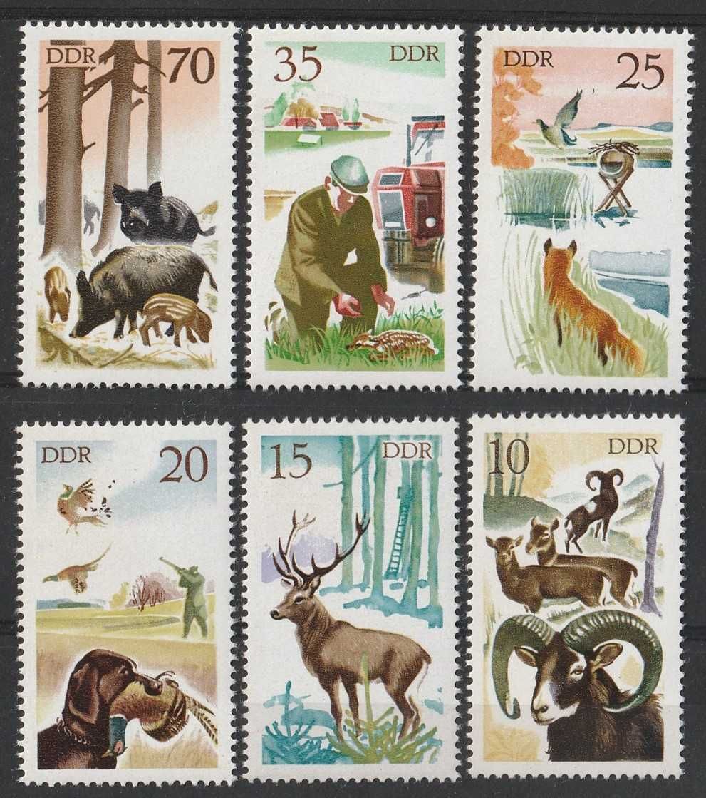 znaczki NIEMCY NRD - 1984 - ŁOWIECTWO - czyste **