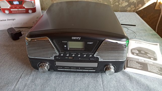 Gramofon radio odtwarzacz CD Camry CR 1134 CZARNY