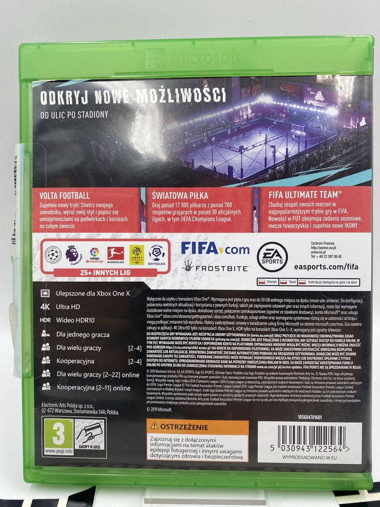 Fifa 20 Xbox One Gwarancja
