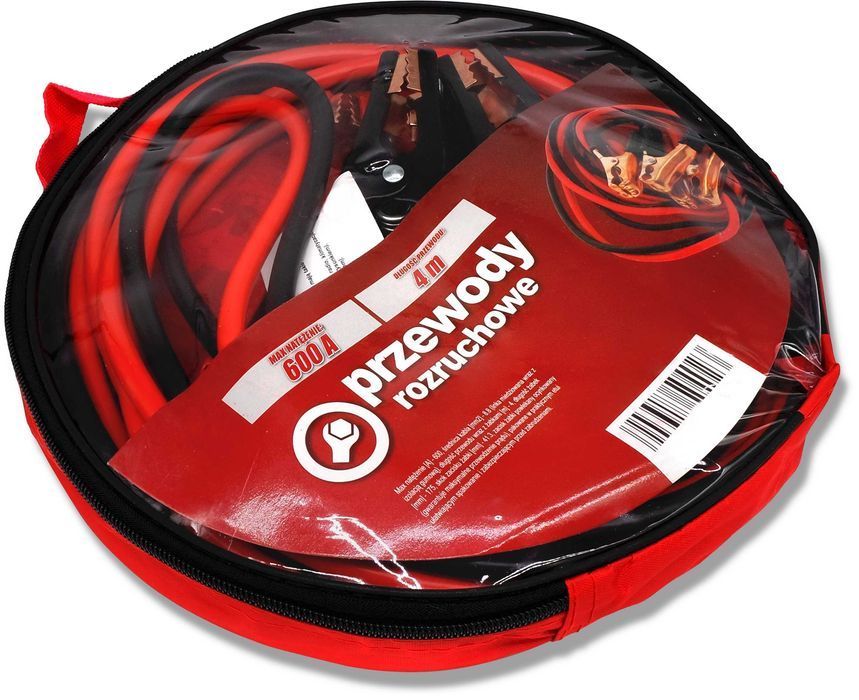 Mocne Przewody Kable ROZRUCHOWE 600A 4M 12/24V [3052]