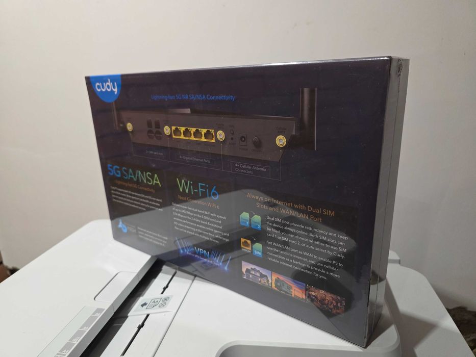 Router Cudy P5 5G LTE Wi-Fi 6 Dual SIM 2.4/5GHz AX3000
