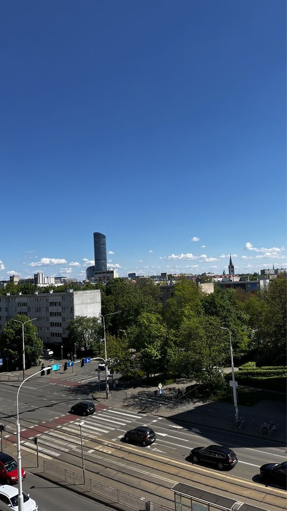 Pokój w centrum Wrocławia z widokiem na Sky Tower