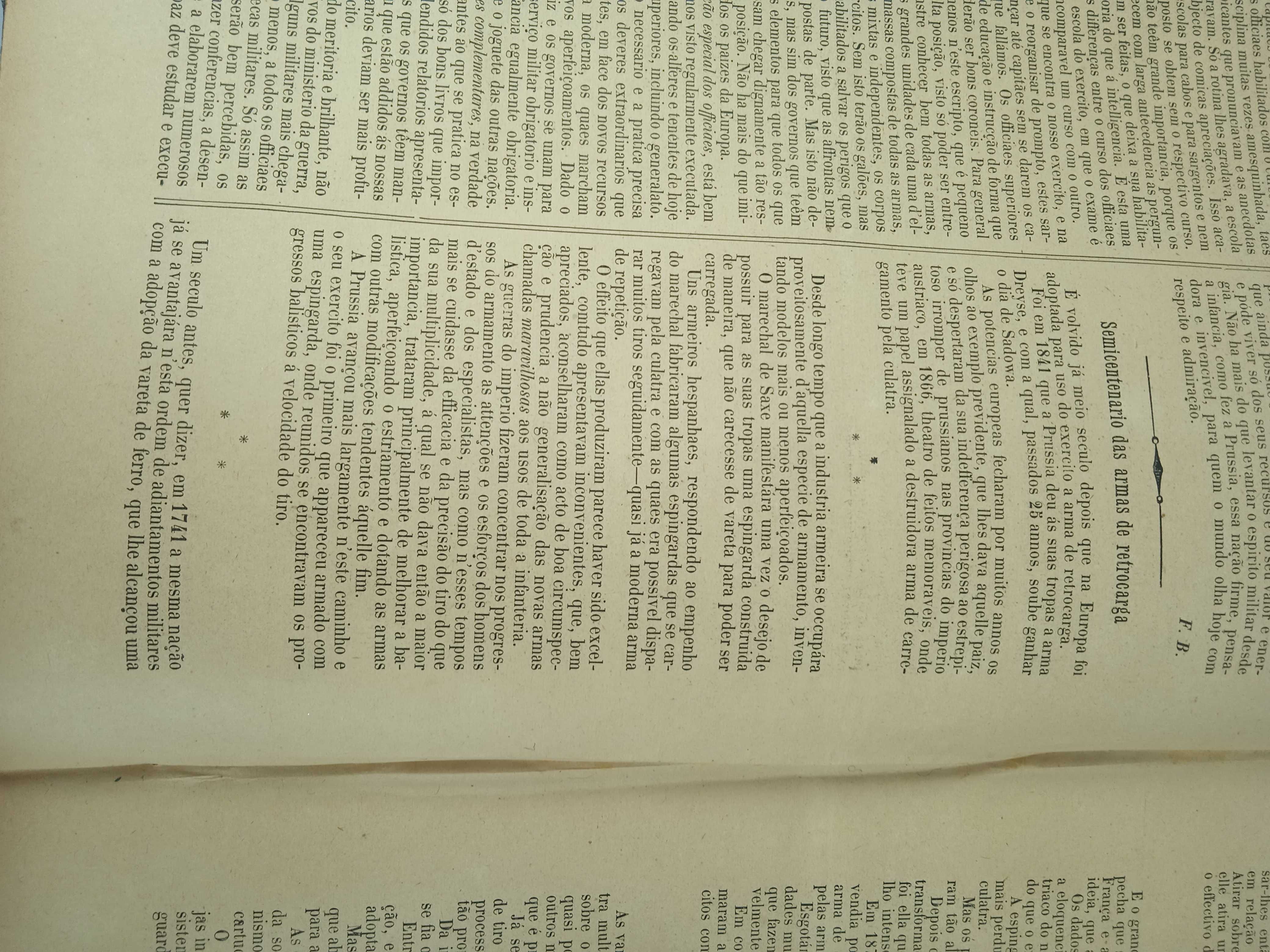 O Exército Português - 1892 (periódico militar encadernado)